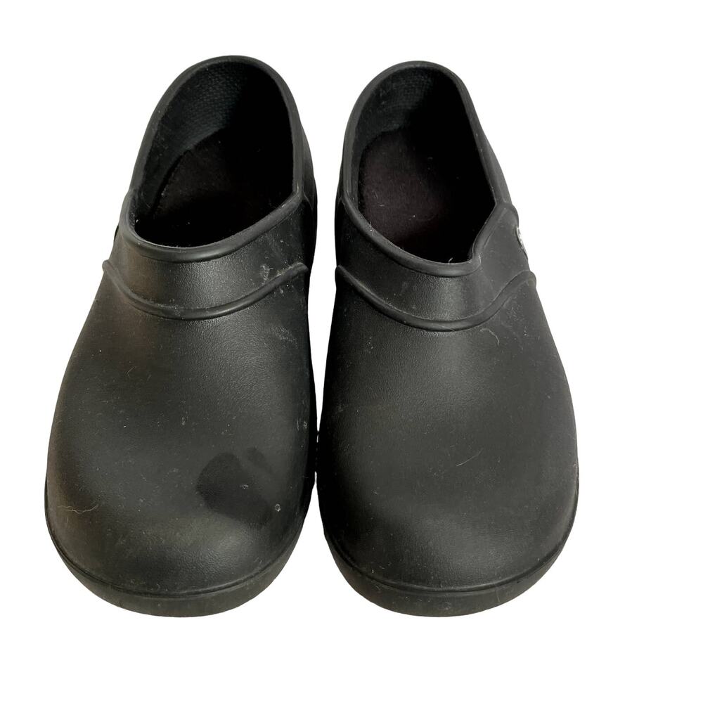 Crocs Women's Black Super Comfort Slides Size 7W closed-toe shoe